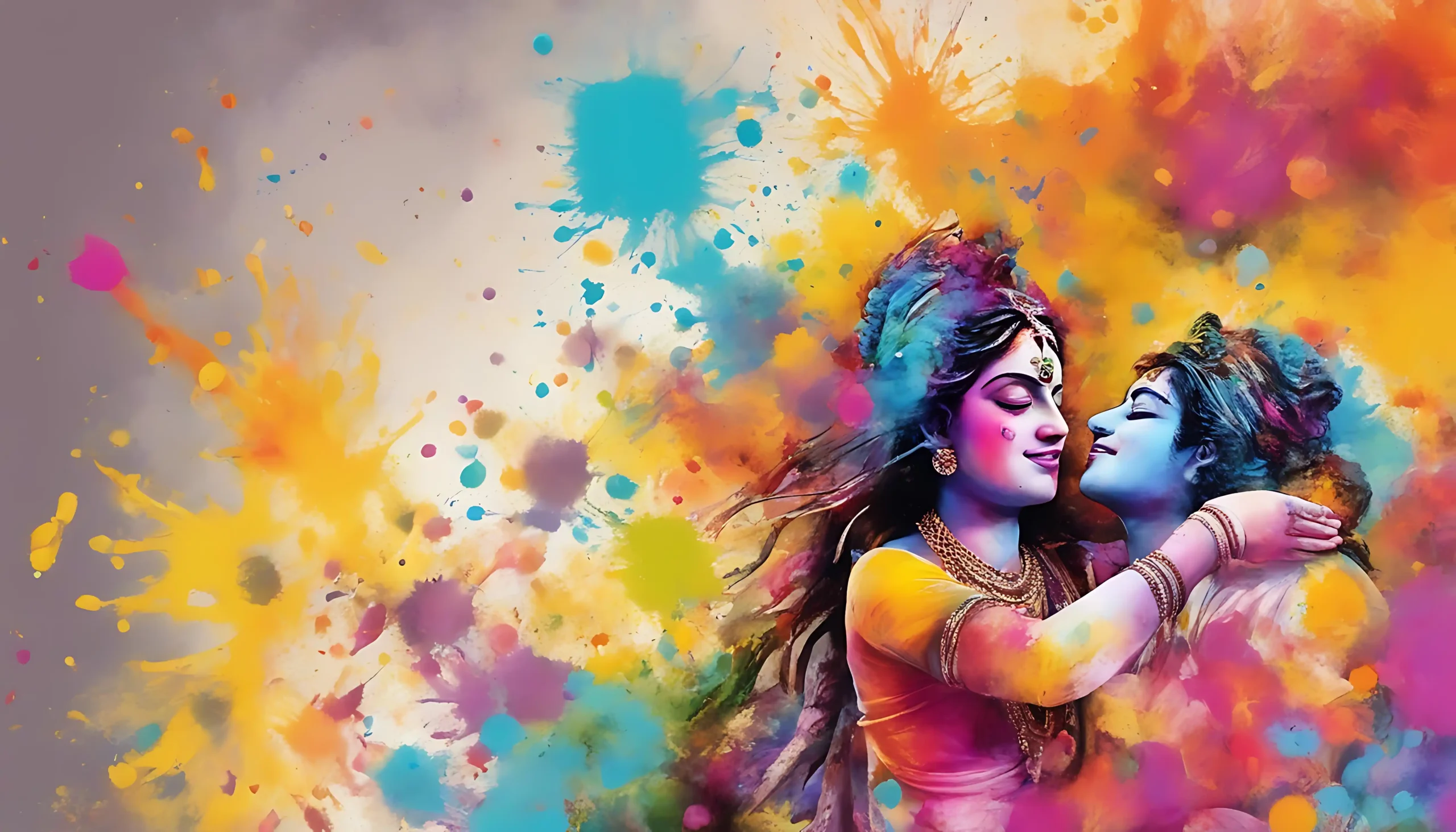 Stunning Radha Krishna Holi Images for a Happy Holi 2025