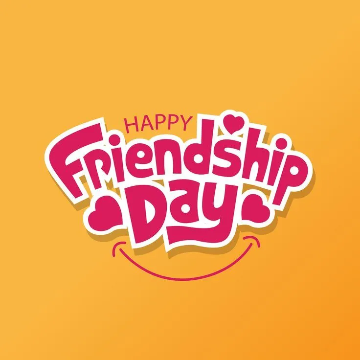 Happy Friendship Day 2026 vector illustration with greeting text and heart elements